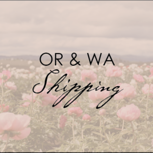 Shipping - OR & WA