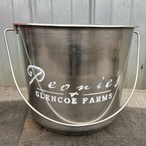 Stainless Steel Pail - Peonies at Glencoe Farms